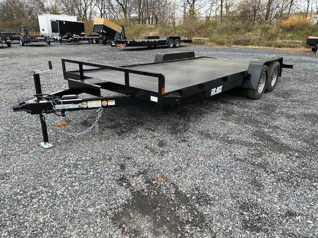 Car Mate 7 x 18 Open Car Trailer – Full Steel Deck image 2
