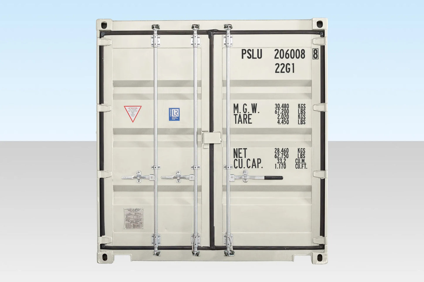 20Ft Shipping Container (One Trip) – White image 2