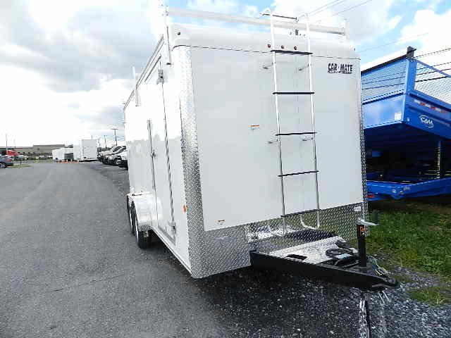 Car Mate 7 x 16 Enclosed Contractor Trailer – 6″ Added Height image 2