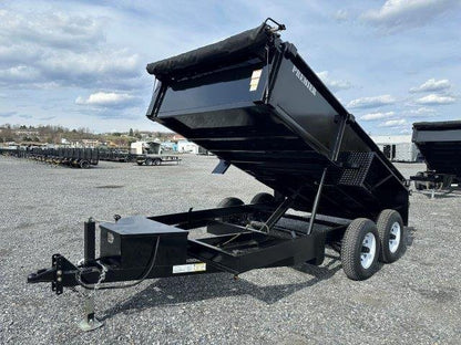 Premier 6 x 12 Low Profile Dump Trailer – Ladder Ramps image 2