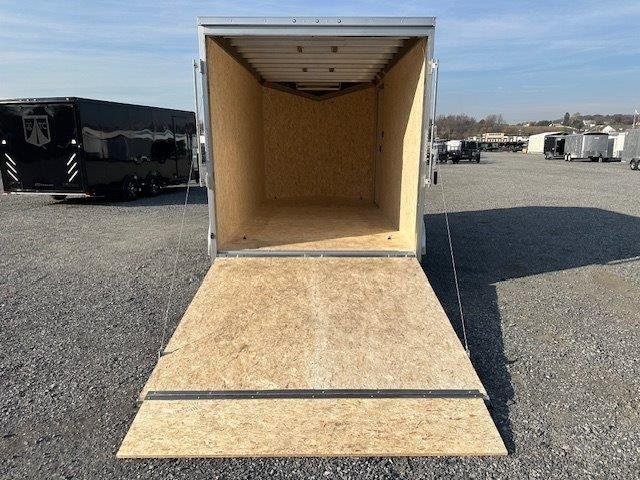 ATC 7 x 14 Enclosed Aluminum V-Nose Trailer – Aluminum Wheels image 1