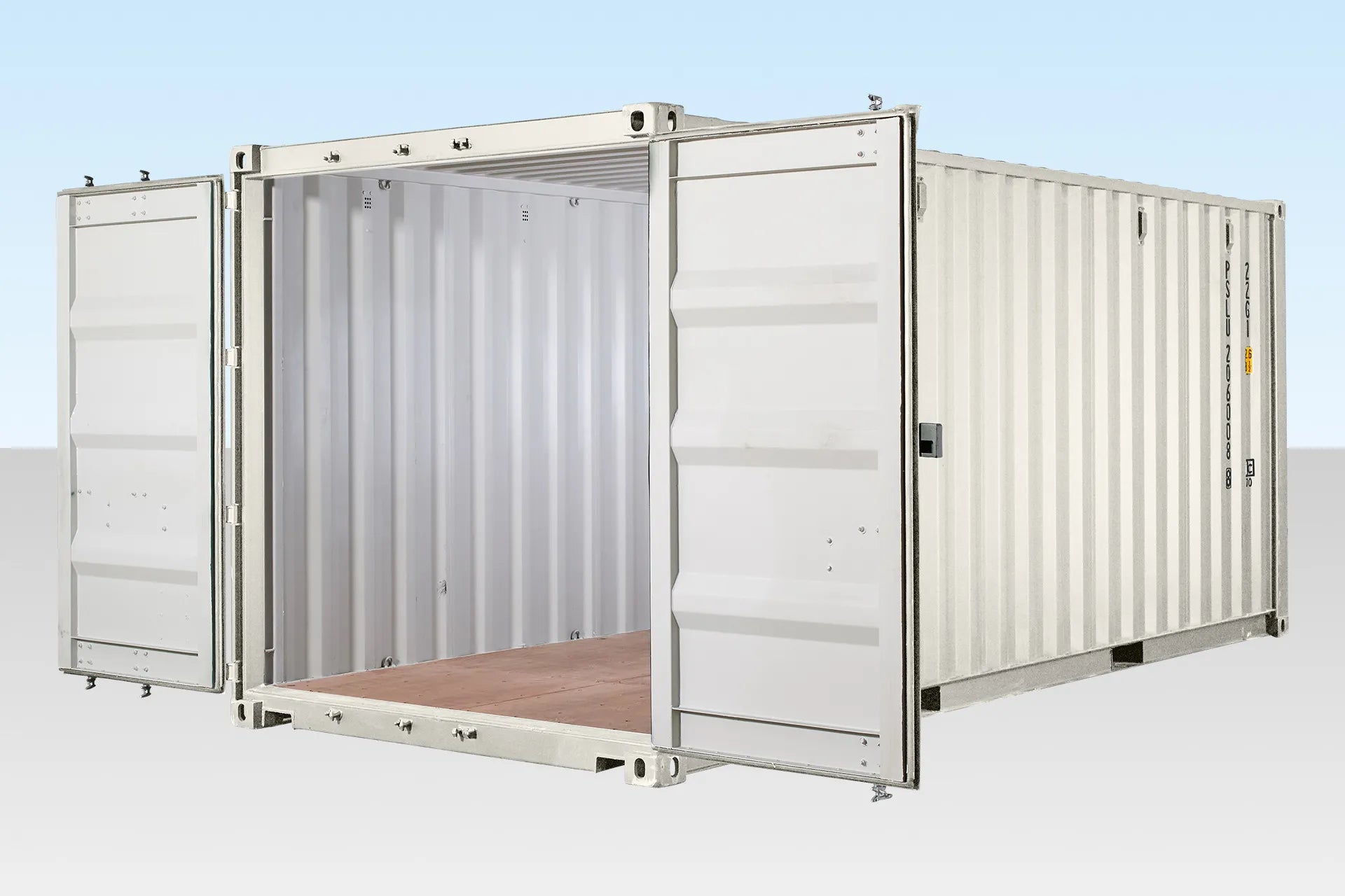 20Ft Shipping Container (One Trip) – White image 1
