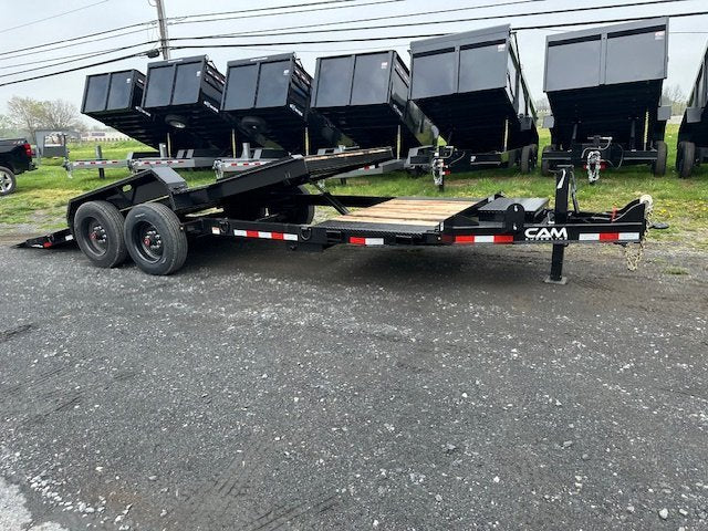 CAM Superline 7 x 21 Heavy Duty Split-Tilt Trailer – Extra Wide Deck image 2