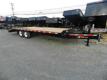 BWise 8 x 24 Deckover Equipment Trailer – Wedge Style Ramps image 0