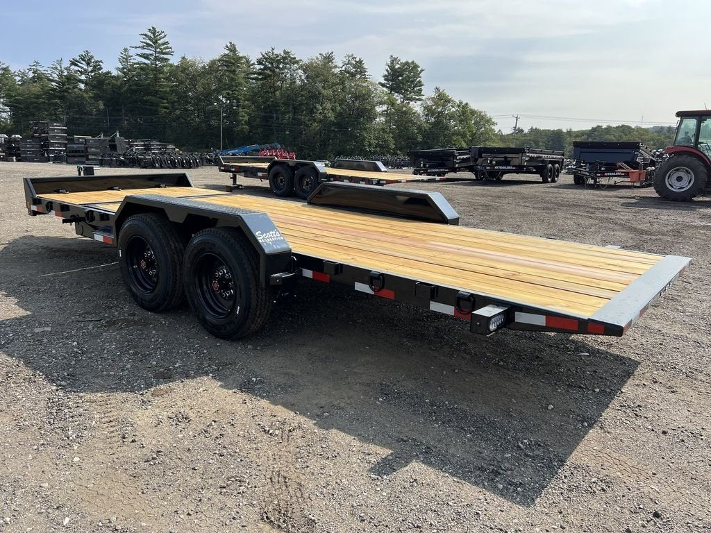 2024 Rice Trailers 7×20 16K Tilt Deck Equipment w/Spare Mount image 0