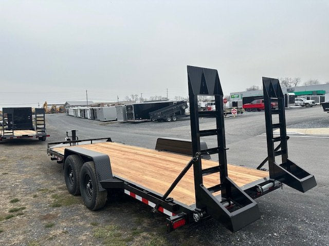 BWise 7 x 20 Heavy Duty Equipment Trailer – Ladder Ramps image 3