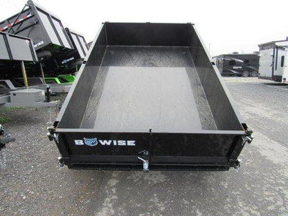 BWise 6 x 10 Low Profile Dump Trailer – Combo Gate &amp; Ladder Ramps image 0
