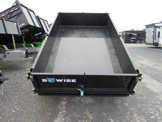 BWise 6 x 10 Low Profile Dump Trailer – Combo Gate &amp; Ladder Ramps image 0