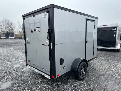 ATC 6 x 10 Aluminum Enclosed Cargo Trailer – Black Trim image 3