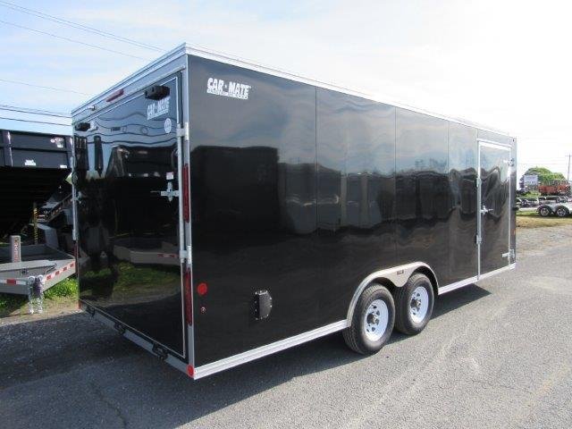 Car Mate 8.5 x 20 V-Nose Enclosed Car Hauler – Extended Tongue image 3