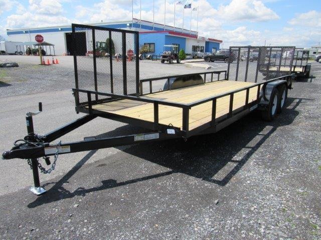 Premier 7 x 20 Landscape Utility Trailer – Side ATV Gate image 2