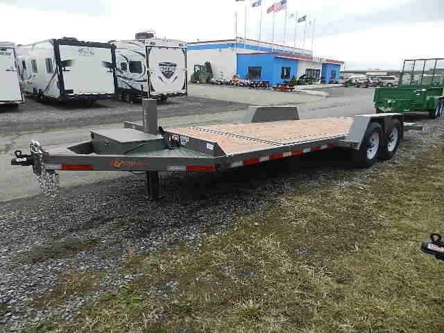 BWise 7 x 22 Low Profile Split-Tilt Equipment Trailer image 3