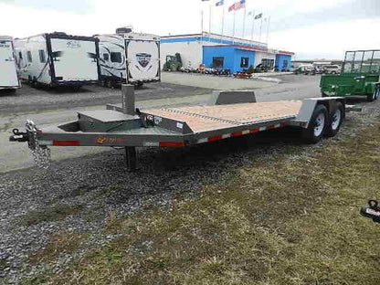 BWise 7 x 22 Low Profile Split-Tilt Equipment Trailer image 3