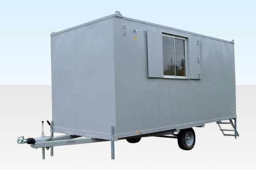 16Ft x 7Ft 6in Steel Mobile Anti-Vandal Office Cabin image 0