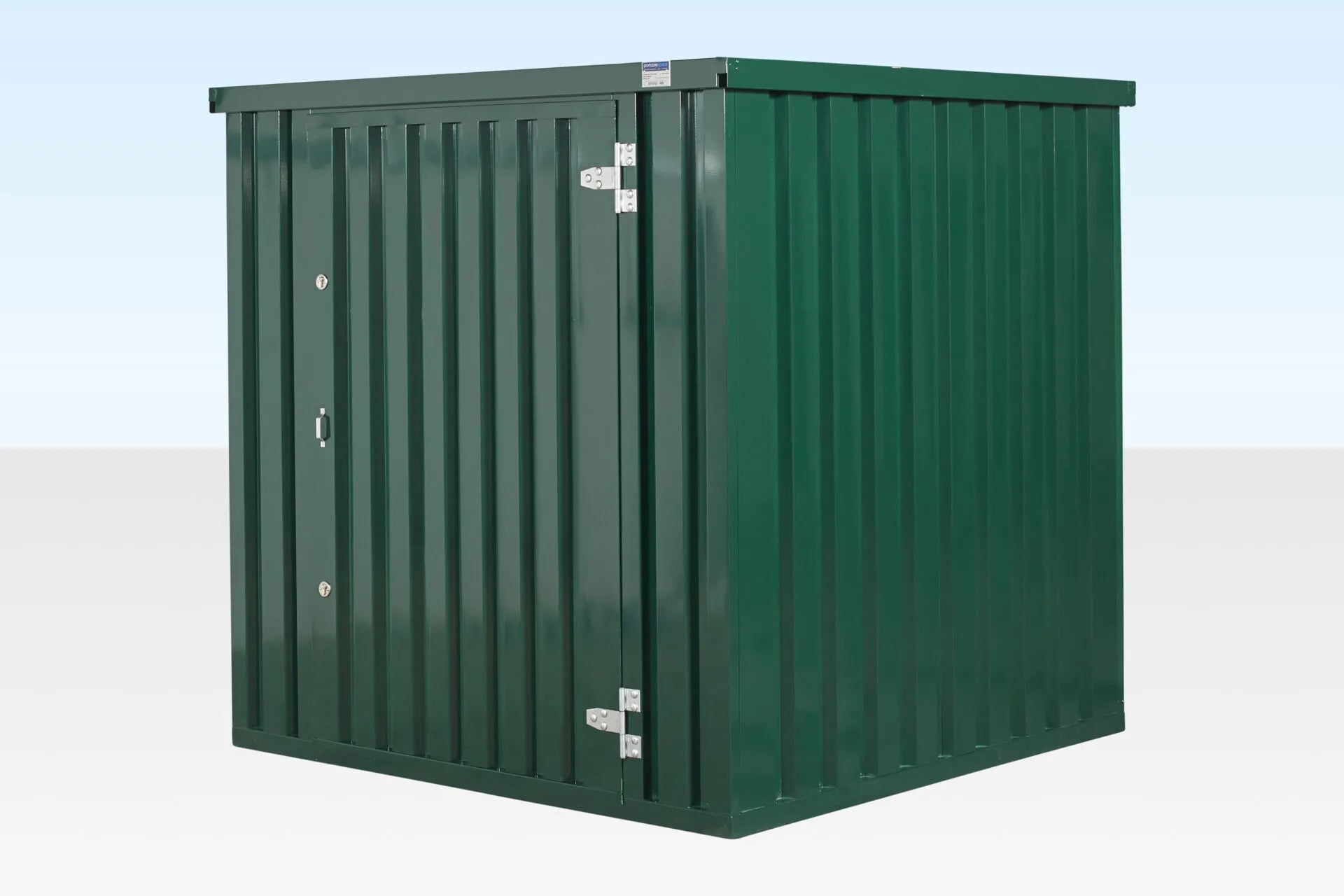 (Powder Coated) Flat Packed Metal Storage Container image 1