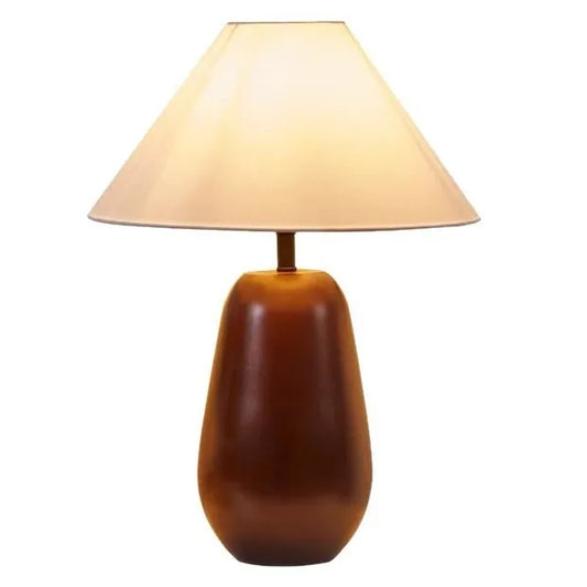 Minimalist Wooden Bedside Table Lamp – Modern Solid Wood Nightstand Lamp for Bedroom, Living Room &amp; Study