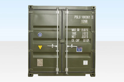 10Ft X 8Ft Shipping Container (One Trip) – Green image 1