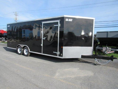 Car Mate 8.5 x 20 V-Nose Enclosed Car Hauler – Extended Tongue image 0