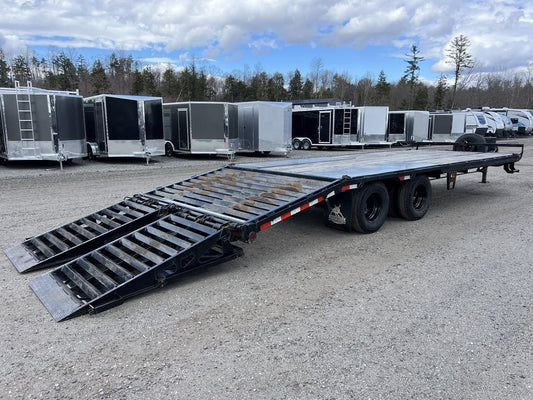 2022 Iron Bull Trailers 8.5×25 22K Deckover Equipment Hauler w/Rampage Ramps image 0