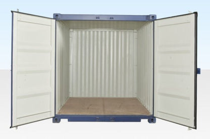 10Ft X 8Ft Shipping Container (One trip) – Blue image 0