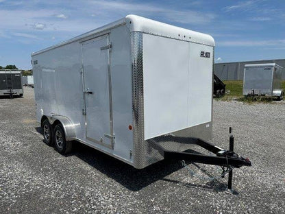 Car Mate 7 x 16 Enclosed Cargo Trailer – Barn Doors image 0