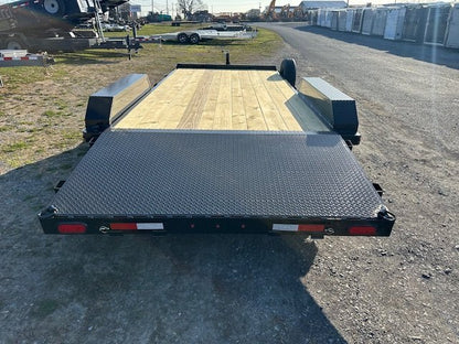 CAM Superline 7 x 18 Open Car Hauler – Slide Out Ramps image 1
