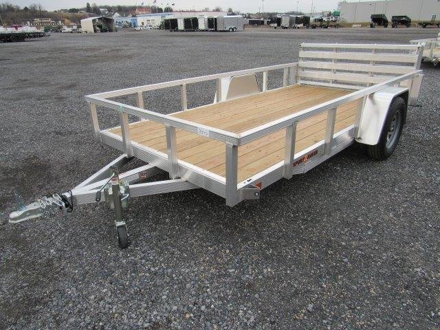 Sport Haven 6×12 Aluminum Utility Trailer – Bi-Fold Ramp Gate image 1
