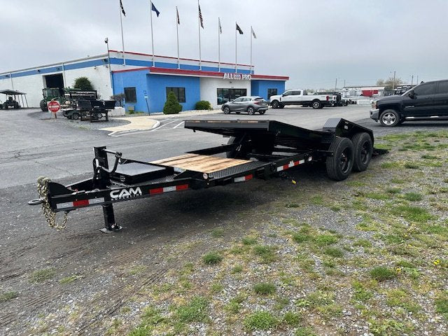 CAM Superline 7 x 21 Heavy Duty Split-Tilt Trailer – Extra Wide Deck image 0