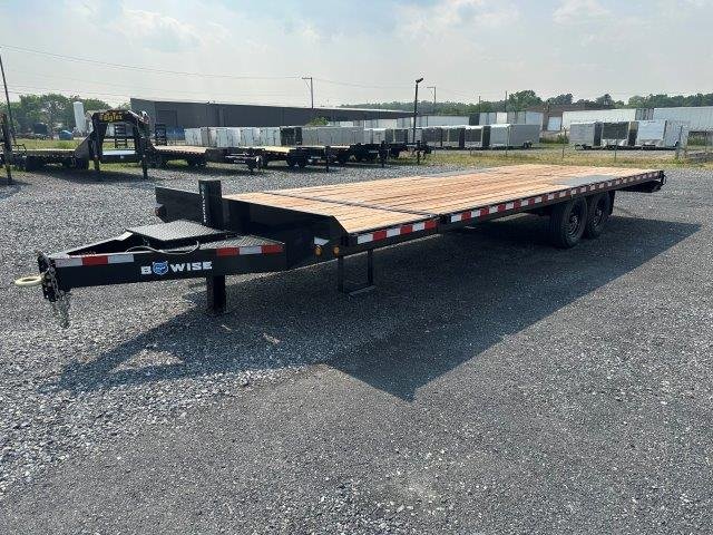 BWise 8 x 26 Deckover Equipment Trailer – Split Tilt Deck image 1