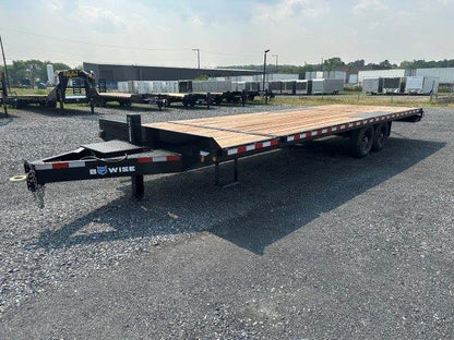 BWise 8 x 26 Deckover Equipment Trailer – Split Tilt Deck image 1