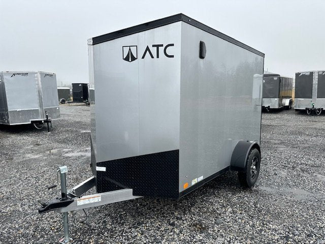 ATC 6 x 10 Aluminum Enclosed Cargo Trailer – Black Trim image 2