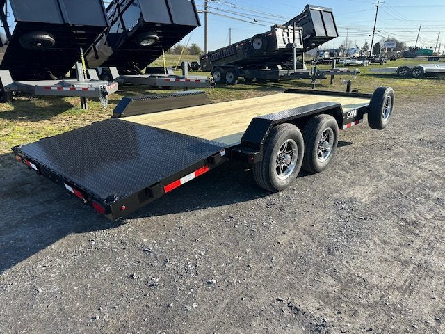CAM Superline 7 x 18 Open Car Hauler – Slide Out Ramps image 3