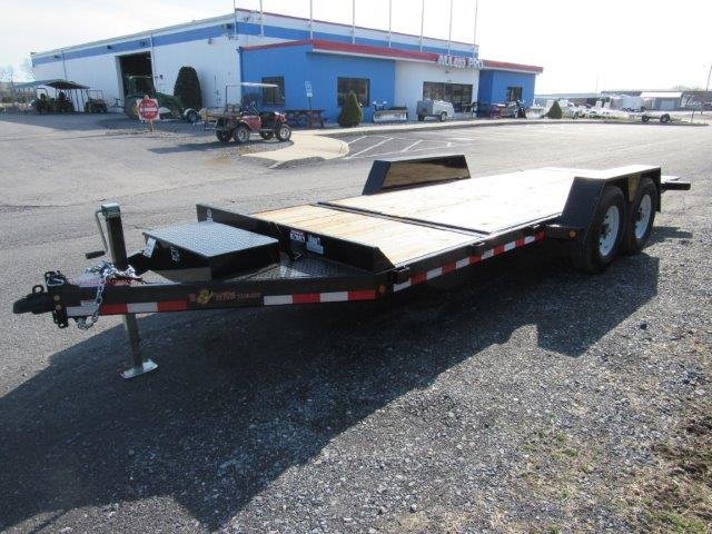 BWise 7 x 20 Low Profile Split-Tilt Equipment Trailer – Gravity Tilt image 2