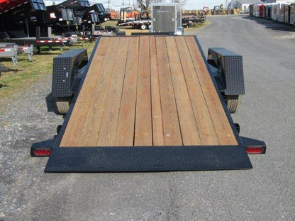 BWise 7 x 20 Low Profile Split-Tilt Equipment Trailer – Gravity Tilt image 1
