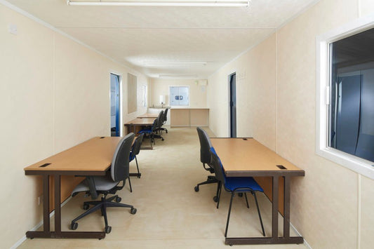 32Ft x 10Ft Steel Office/Canteen Cabin image 0