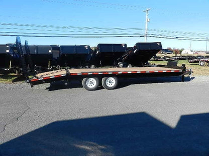 BWise 8 x 24 Deckover Equipment Trailer – Pop Up Beavertail image 2