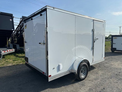 Covered Wagon 7’x12′ Enclosed Trailer — 6″ Added Height image 1