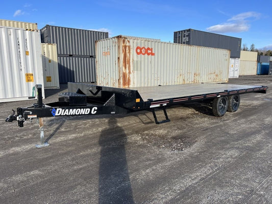 2024 Diamond C 8.5×22 7K Deckover Trailer w/Slide-In Ramps image 0