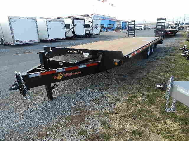BWise 8 x 24 Deckover Equipment Trailer – Wedge Style Ramps image 2