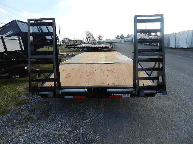 BWise 8 x 24 Deckover Equipment Trailer – Wedge Style Ramps image 1