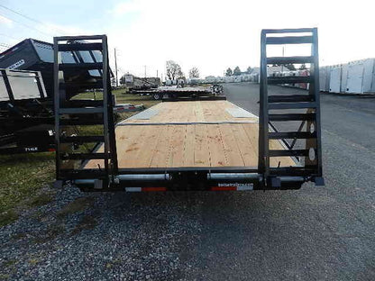 BWise 8 x 24 Deckover Equipment Trailer – Wedge Style Ramps image 1