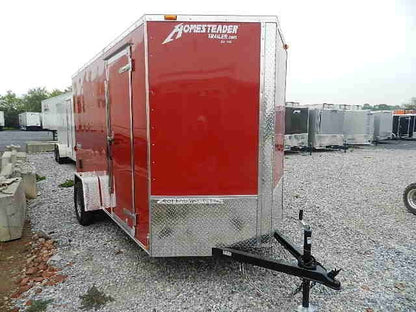 Homesteader 6 x 12 V-Nose Enclosed Trailer – 6″ Added Height image 2