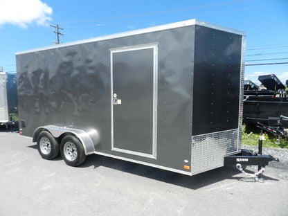 Covered Wagon 7’x16′ Enclosed Trailer — 12″ Added Height image 0