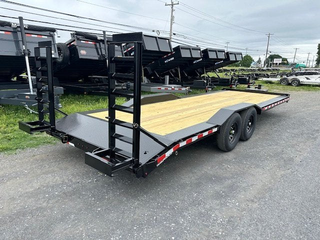 CAM Superline 8 x 24 Full Width Equipment Trailer – Ladder Ramps image 1