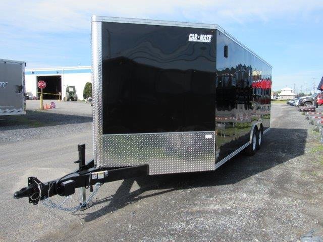 Car Mate 8.5 x 20 V-Nose Enclosed Car Hauler – Extended Tongue image 2