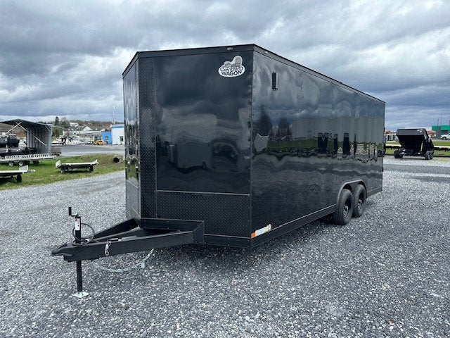 Covered Wagon 8.5 x 20 Enclosed Car Hauler – Blackout Package image 2