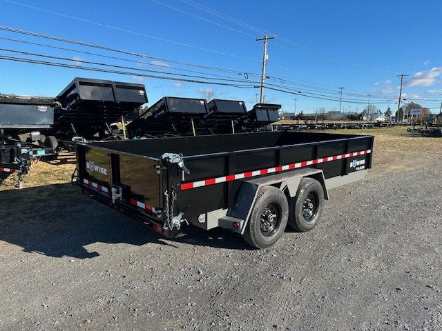 BWise 7 x 16 Heavy Duty Dump Trailer – Low Profile With Ramps image 2