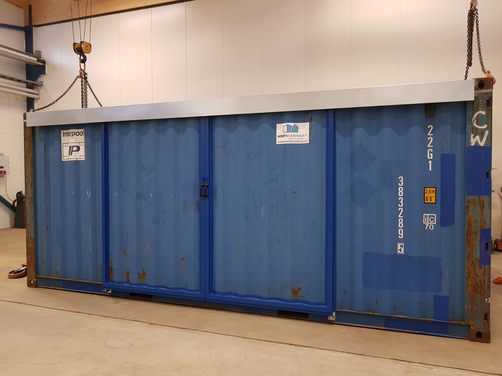 20ft Hi Cube Container (9′ 6″ high) suitable for IBC storage Sliding Door image 6