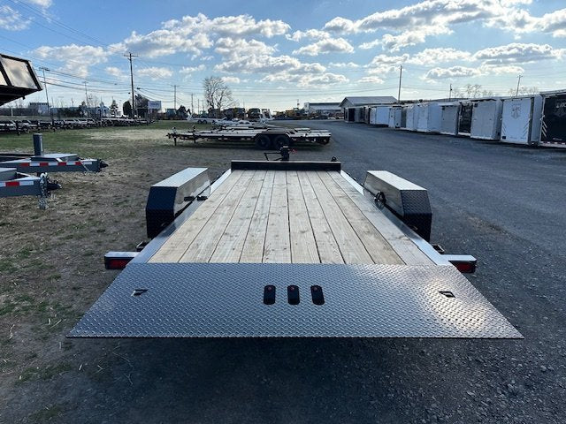 CAM Superline 7 x 18 Gravity Tilt Equipment Trailer – 8K Axles image 1