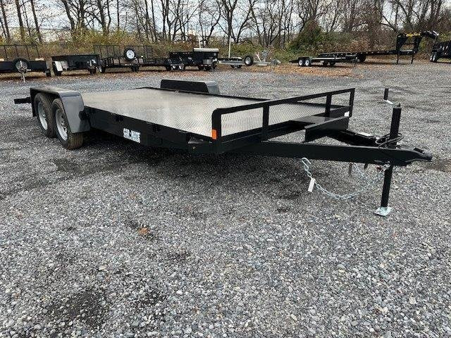 Car Mate 7 x 18 Open Car Trailer – Full Steel Deck image 0